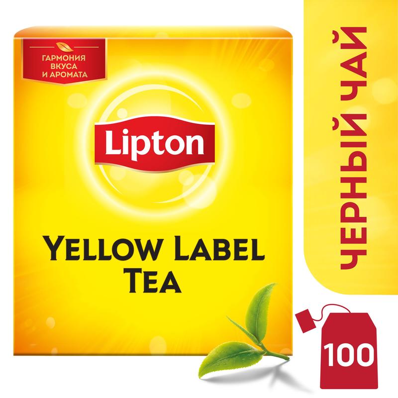 Чай черный 'Lipton' 100пак/уп