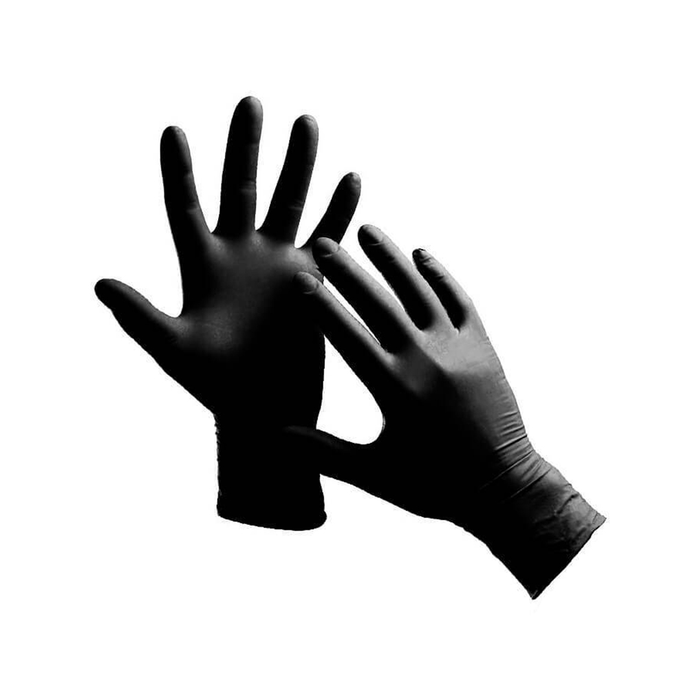 Перчатки Нитриловые черные (размер S) (50 пар)