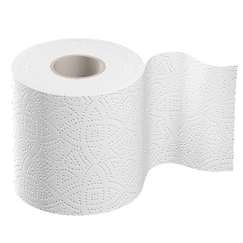 Туалетная бумага 2-х слойная белая												