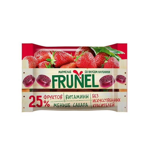 «Frunel», мармелад со вкусом клубники, 40 г