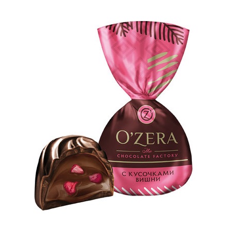 Конфеты шоколадные OZera с кусочками вишни