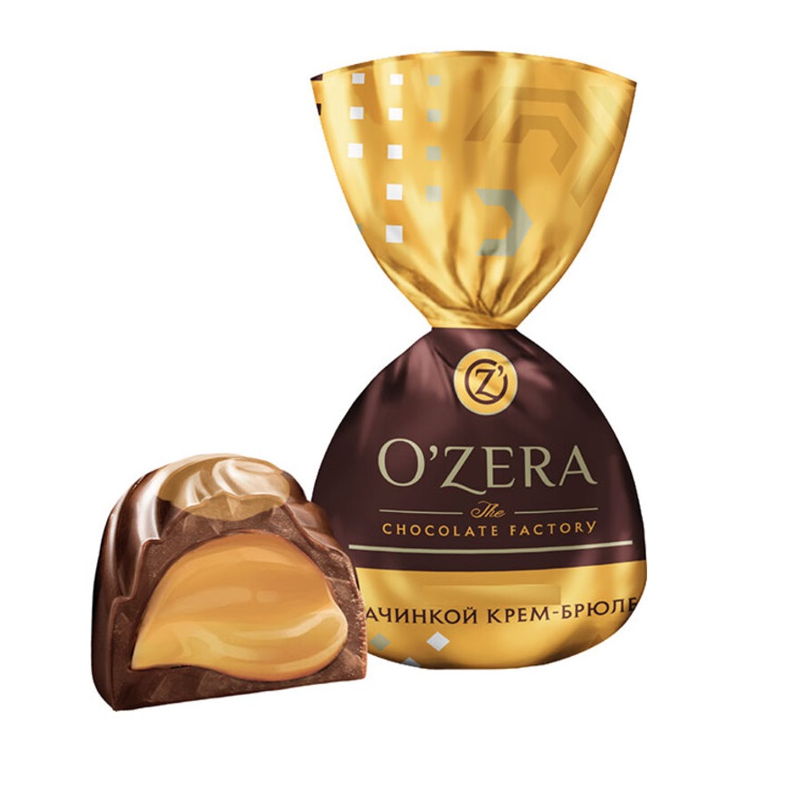 Конфеты шоколадные OZera с начинкой крем-брюле
