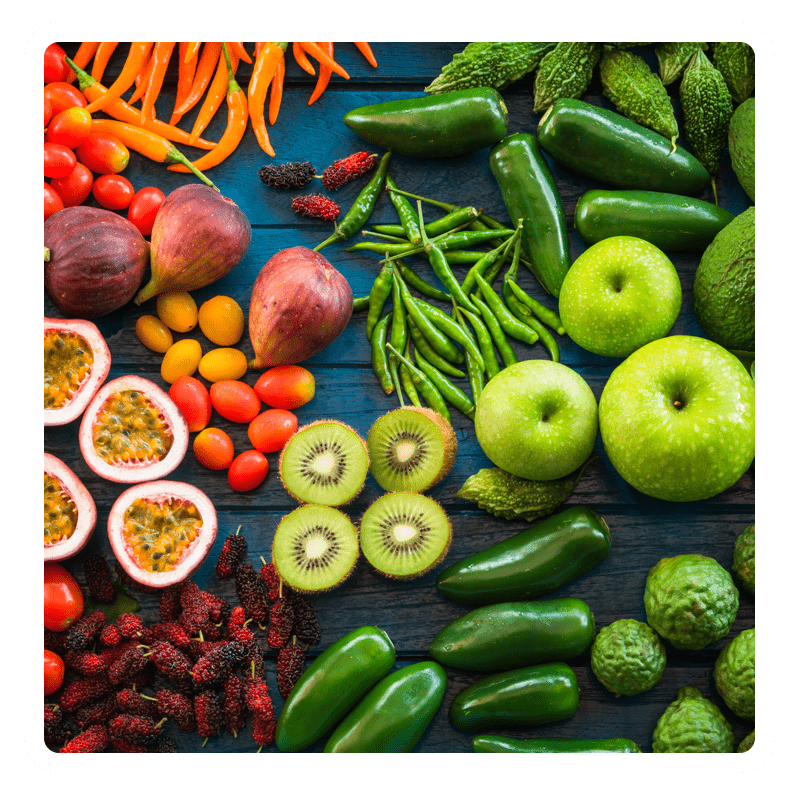 Овощи, фрукты, ягоды и зелень